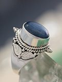 Blue Kyanite Ring in Sterling Silver